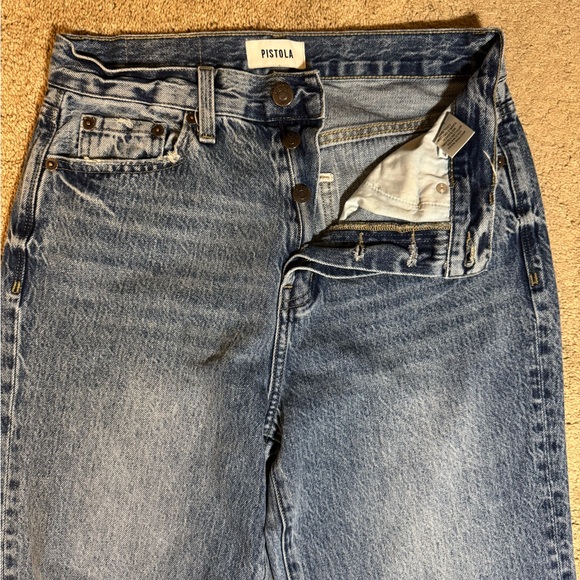 Pistola Cassie Jean Light Wash Super High Rise Straight Leg REVOLVE - Picture 6 of 7